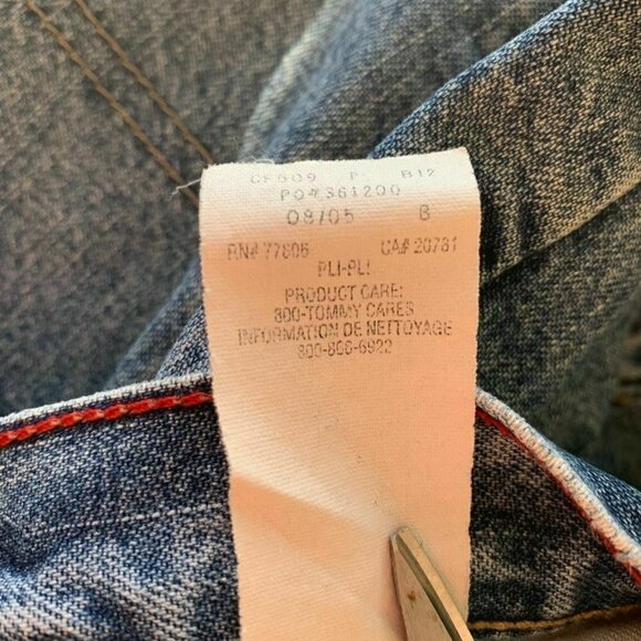 Tommy Hilfiger Womens Jeans Classic Fit Blue Denim Zipper Straight Leg - Picture 4 of 8